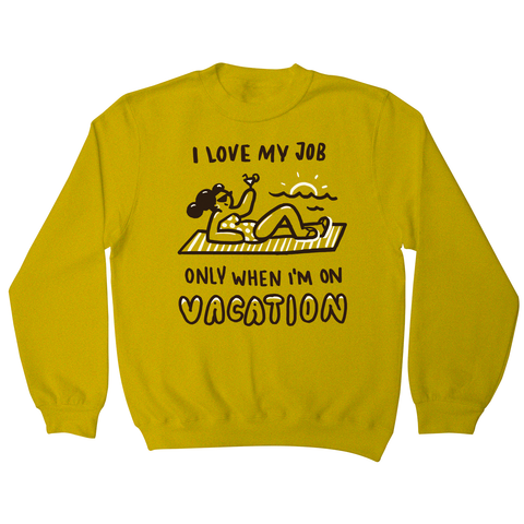 Vacation doodle text sweatshirt - Graphic Gear