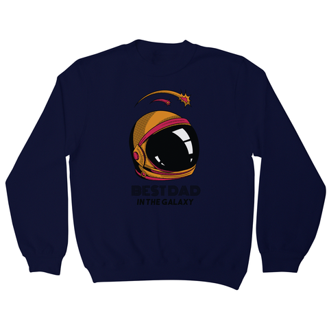 Best dad in galaxy sweatshirt - Graphic Gear