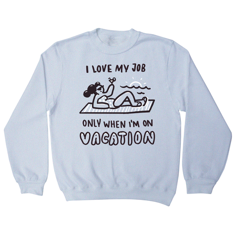 Vacation doodle text sweatshirt - Graphic Gear
