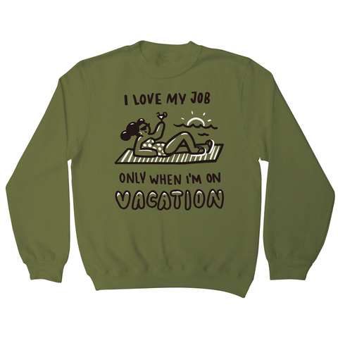 Vacation doodle text sweatshirt - Graphic Gear