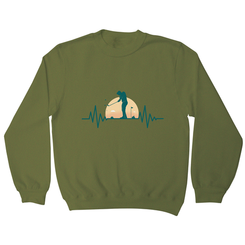 Golf heartbeat sweatshirt - Graphic Gear