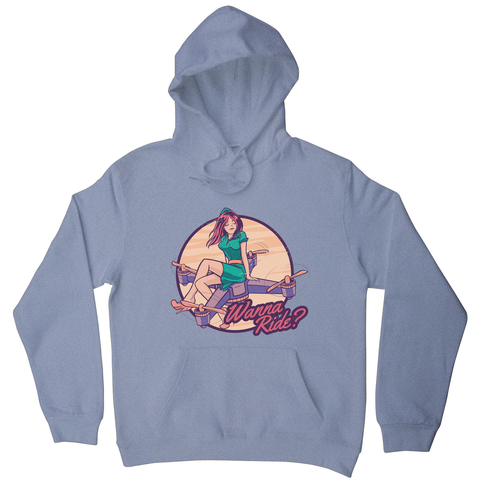 Drone girl quote hoodie - Graphic Gear