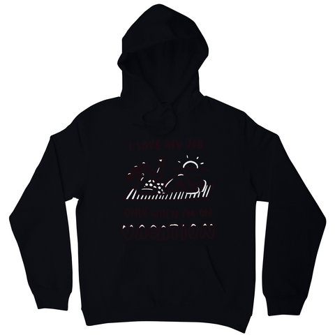 Vacation doodle text hoodie - Graphic Gear