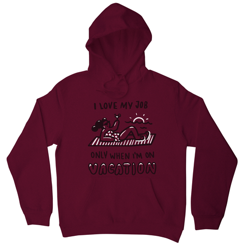 Vacation doodle text hoodie - Graphic Gear