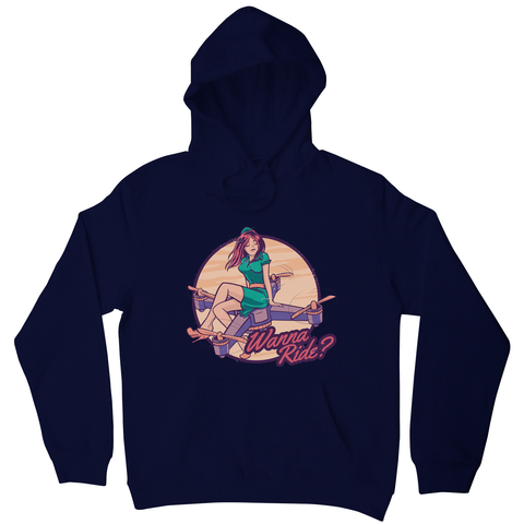 Drone girl quote hoodie - Graphic Gear