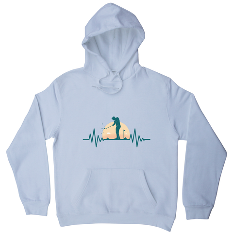 Golf heartbeat hoodie - Graphic Gear