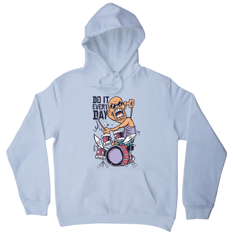 Drummer catoon quote hoodie - Graphic Gear