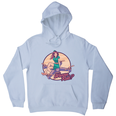Drone girl quote hoodie - Graphic Gear