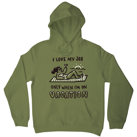 Vacation doodle text hoodie - Graphic Gear
