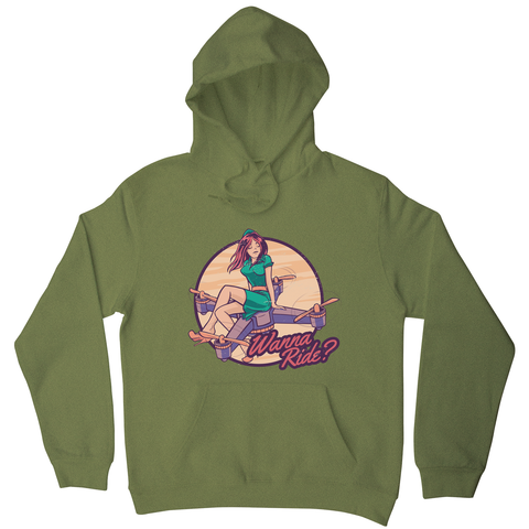 Drone girl quote hoodie - Graphic Gear