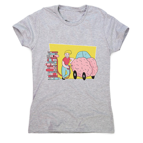Book brain fuel women's t-shirt - Graphic Gear