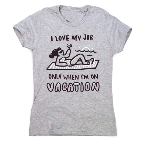 Vacation doodle text women's t-shirt - Graphic Gear