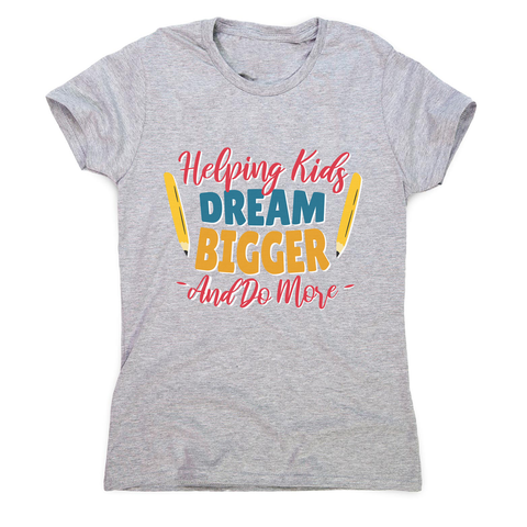 Teacher lettering text women's t-shirt - Graphic Gear