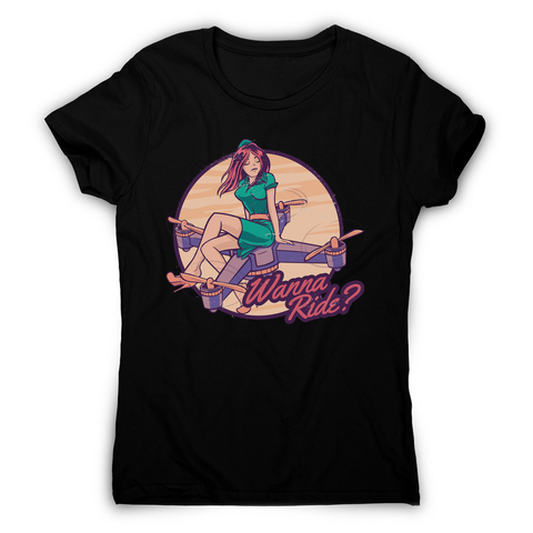 Drone girl quote women's t-shirt - Graphic Gear