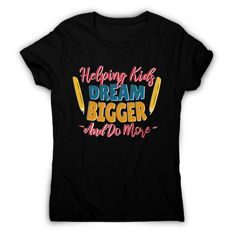 Teacher lettering text women's t-shirt - Graphic Gear