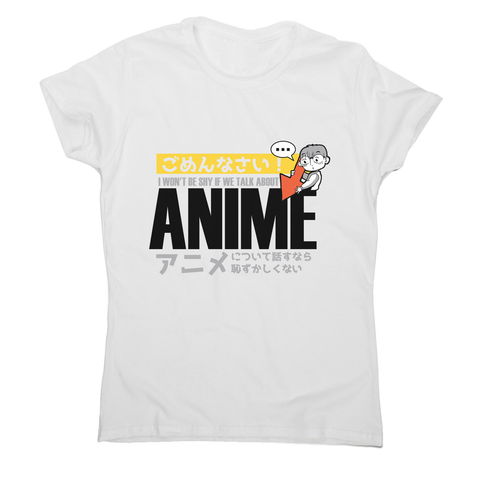 Shy anime quote women's t-shirt - Graphic Gear