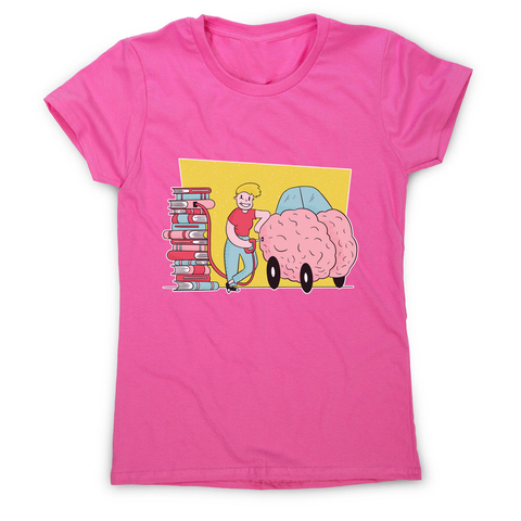 Book brain fuel women's t-shirt - Graphic Gear