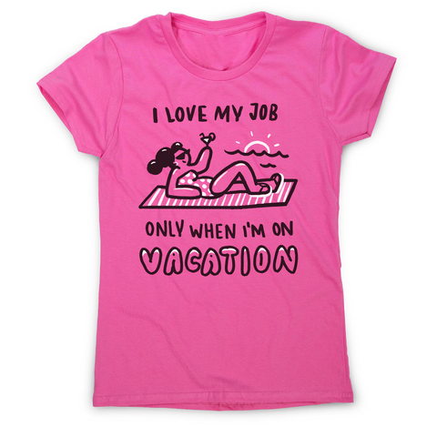Vacation doodle text women's t-shirt - Graphic Gear