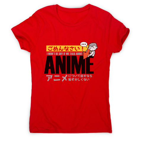 Shy anime quote women's t-shirt - Graphic Gear