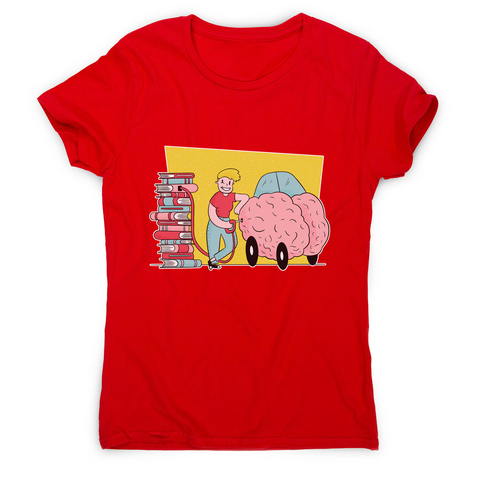 Book brain fuel women's t-shirt - Graphic Gear