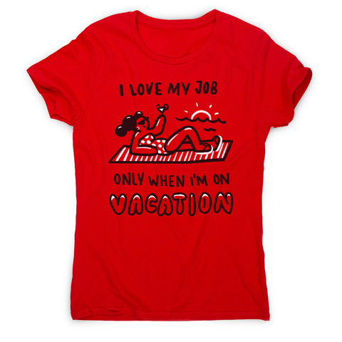 Vacation doodle text women's t-shirt - Graphic Gear