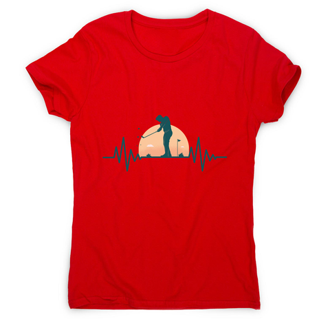 Golf heartbeat women's t-shirt - Graphic Gear