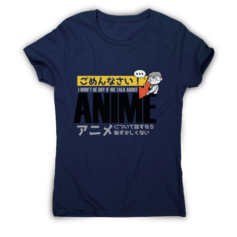 Shy anime quote women's t-shirt - Graphic Gear