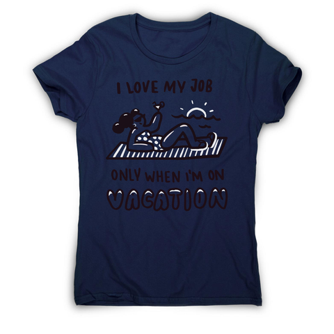 Vacation doodle text women's t-shirt - Graphic Gear