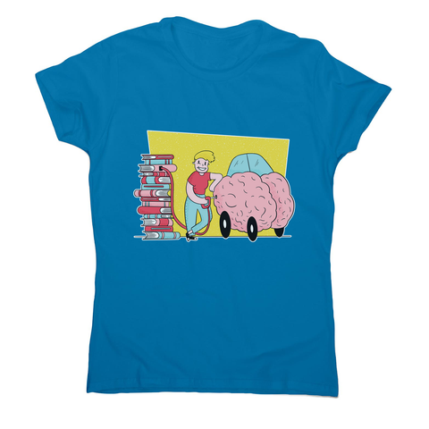 Book brain fuel women's t-shirt - Graphic Gear