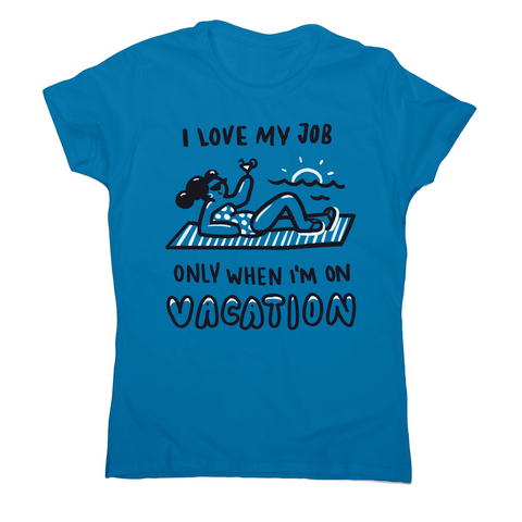 Vacation doodle text women's t-shirt - Graphic Gear
