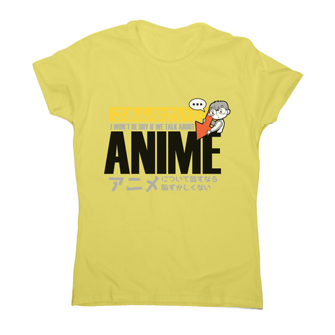 Shy anime quote women's t-shirt - Graphic Gear