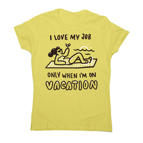 Vacation doodle text women's t-shirt - Graphic Gear