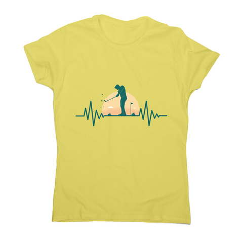 Golf heartbeat women's t-shirt - Graphic Gear
