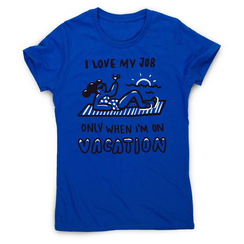 Vacation doodle text women's t-shirt - Graphic Gear