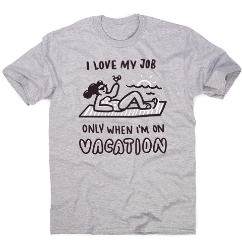 Vacation doodle text men's t-shirt - Graphic Gear