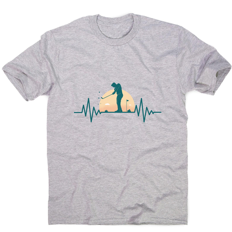 Golf heartbeat men's t-shirt - Graphic Gear