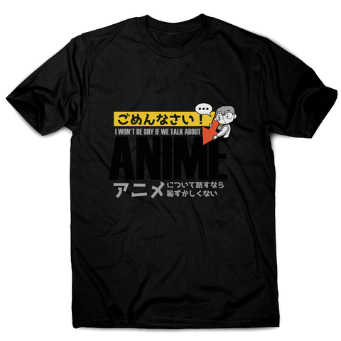 Shy anime quote men's t-shirt - Graphic Gear