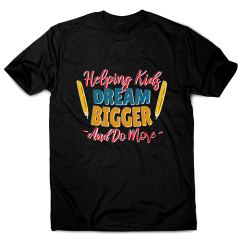 Teacher lettering text men's t-shirt - Graphic Gear
