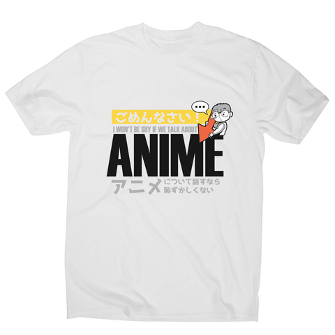 Shy anime quote men's t-shirt - Graphic Gear