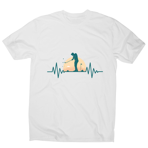 Golf heartbeat men's t-shirt - Graphic Gear