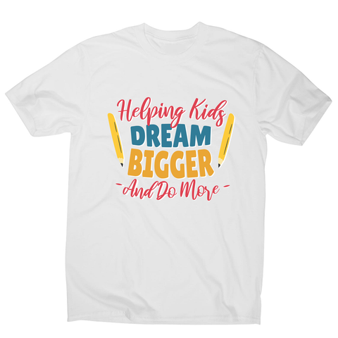 Teacher lettering text men's t-shirt - Graphic Gear