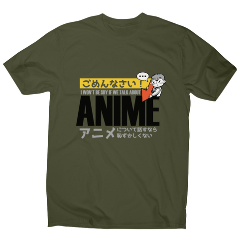 Shy anime quote men's t-shirt - Graphic Gear