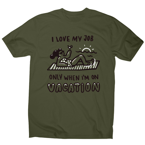 Vacation doodle text men's t-shirt - Graphic Gear