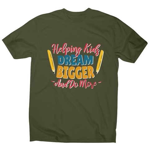 Teacher lettering text men's t-shirt - Graphic Gear