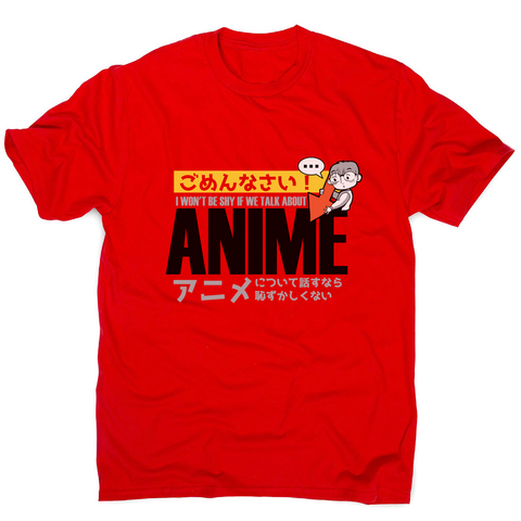 Shy anime quote men's t-shirt - Graphic Gear