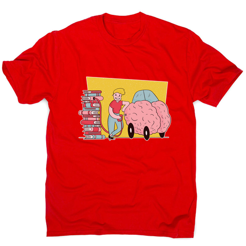 Book brain fuel men's t-shirt - Graphic Gear