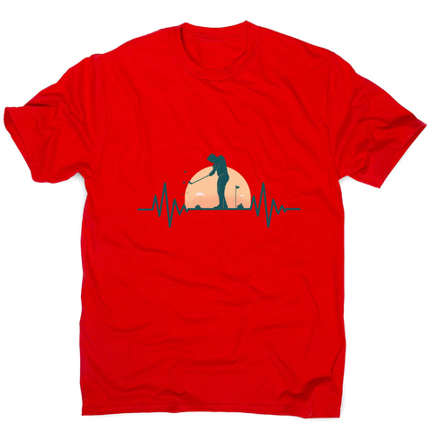 Golf heartbeat men's t-shirt - Graphic Gear