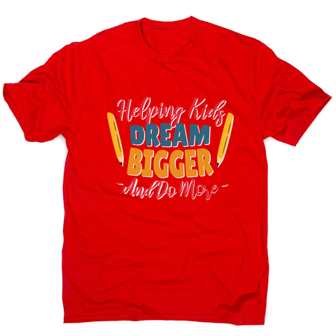Teacher lettering text men's t-shirt - Graphic Gear