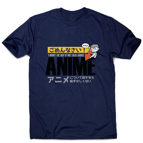 Shy anime quote men's t-shirt - Graphic Gear
