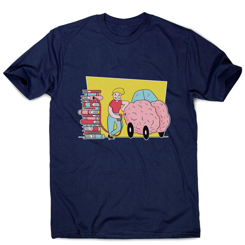 Book brain fuel men's t-shirt - Graphic Gear